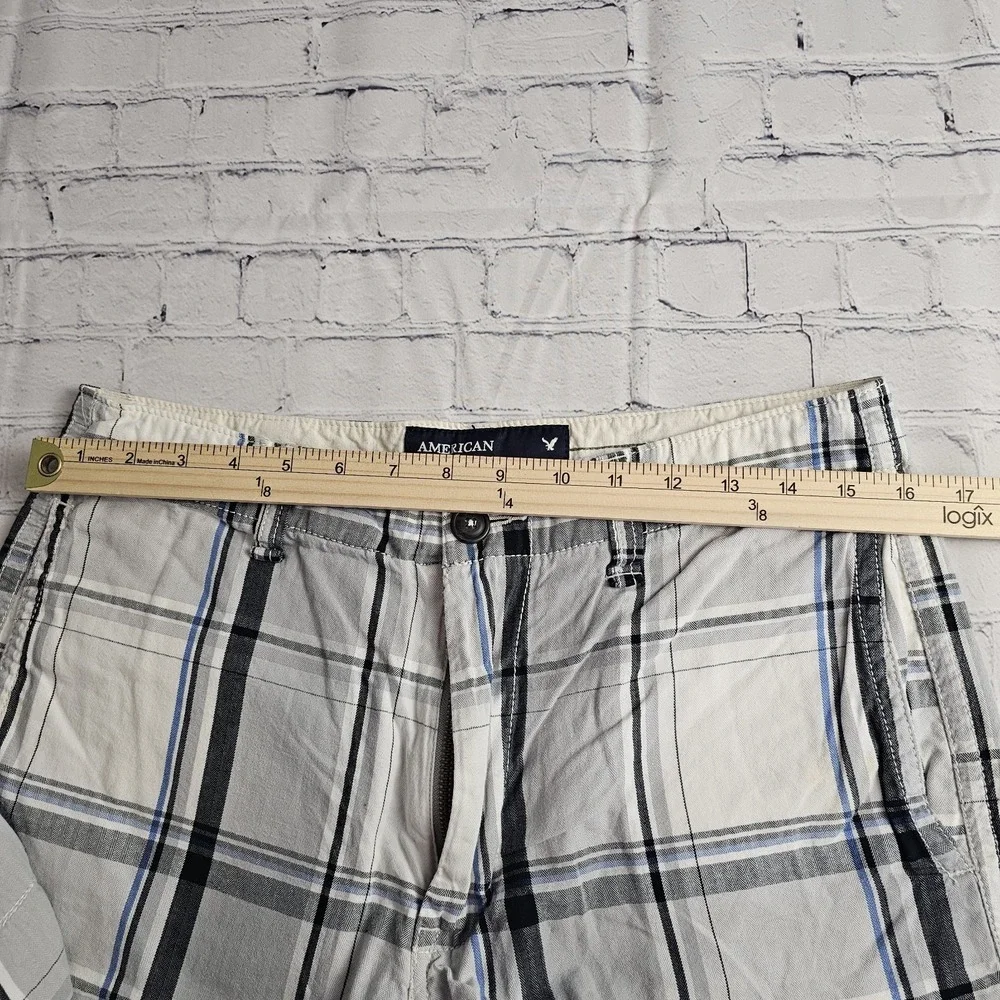 American Eagle Outfitters Chino Shorts Mens Size 31 Plaid‎ Golf Casual 2009